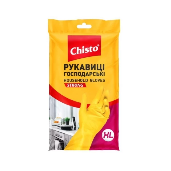 Chisto перчатки латексные прочные XL 1 пара - image 1