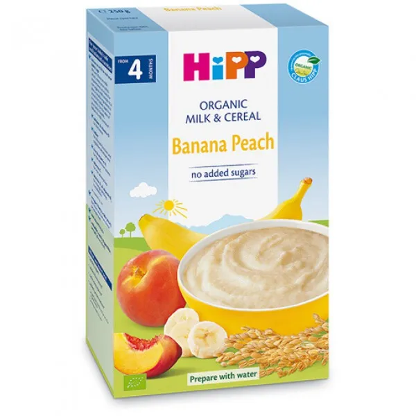 HiPP Organic Terci cu lapte Grau cu fructe (6+ luni), 250 g - image 1