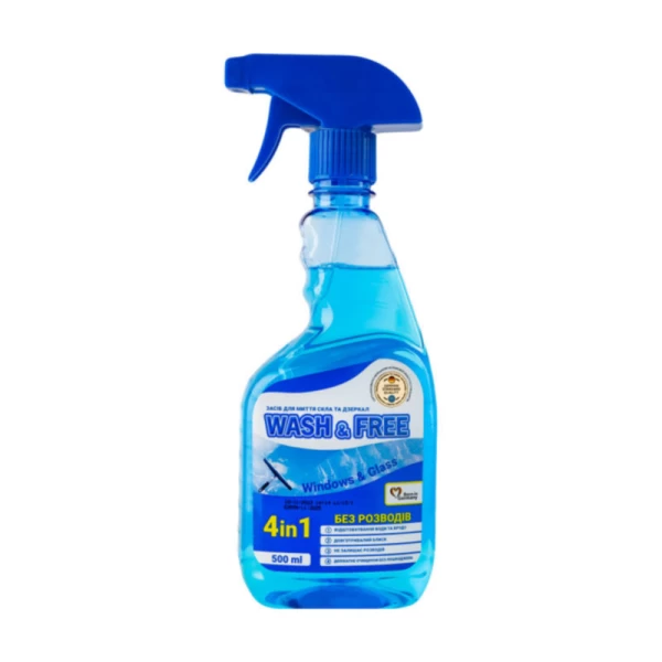 Wash&Free Средство для мытья стекол, спрей 500 мл - image 1