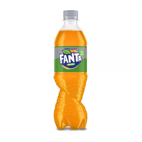 Fanta Bautura carbogazoasa 0,5L Zero Zahar, Mango - image 1