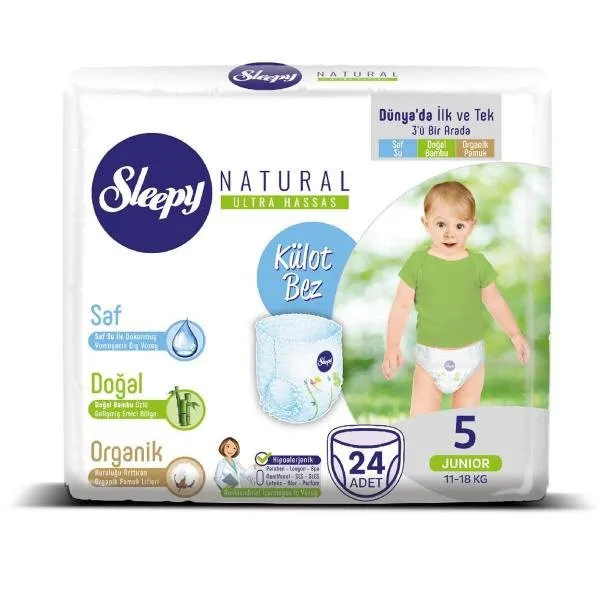 Sleepy Natural Sensitive Pants 5 Junior (11-18) 24buc - image 3