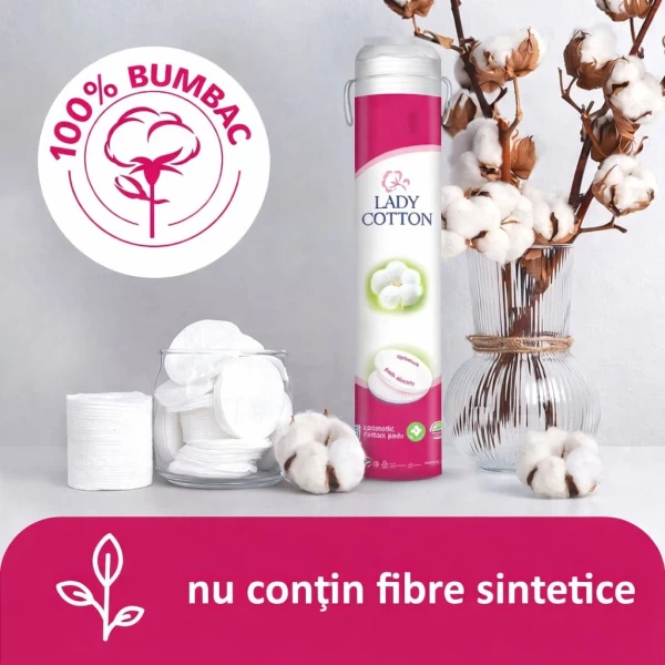 Lady Cotton Discuri cosmetice de vata, 150+25 buc. - image 2