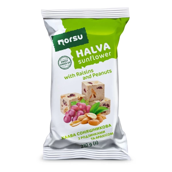 Norsu Halva din floarea soarelui cu stafide si arahide 210 g - image 1