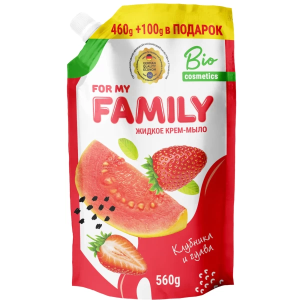 Family Sapun-crema lichid 560 ml Capsuna - image 1