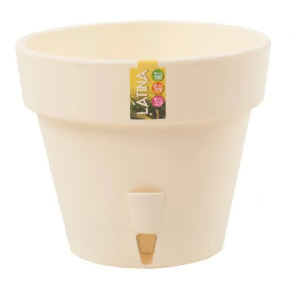 Ghiveci Latina cu sistem de auto-udare 5.6 L Crem - image 1