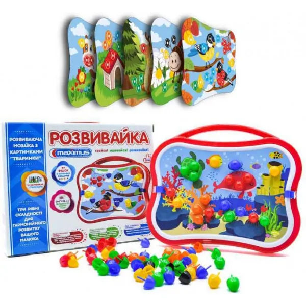 Set de joc cu mozaica Razvivaika 77 elem. - image 2