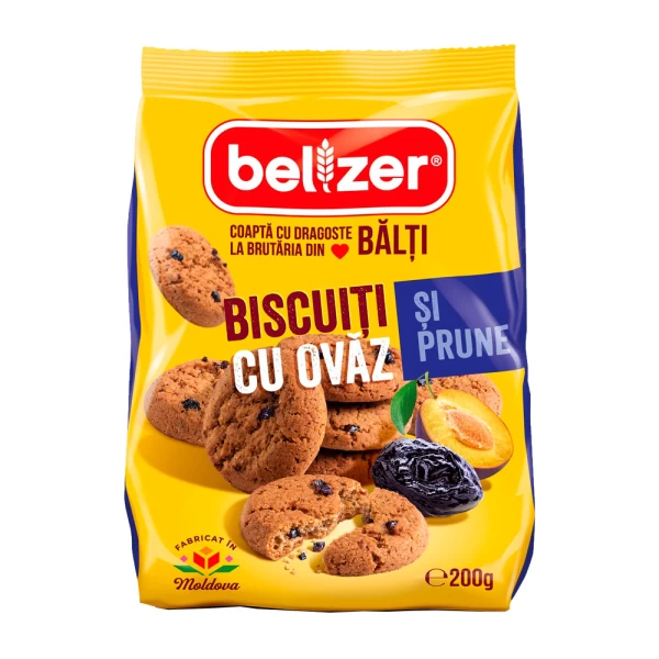 Belzer Biscuiti cu ovaz si prune 200 gr - image 1