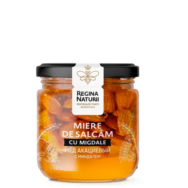 Regina Naturii Miere de salcim cu migdale 250g - image 1