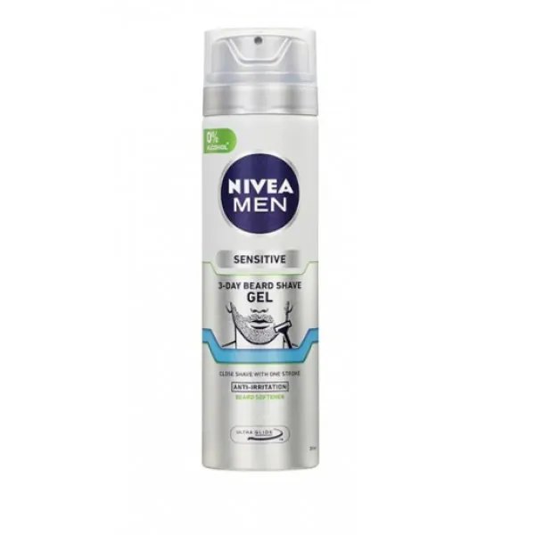 Nivea Gel de ras Sensitive Barba 3 zile 200 ml - image 1