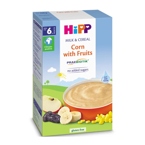 HiPP Terci cu lapte si fructe (6+ luni), 250 g - image 1