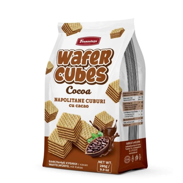 Franzeluta Napolitane cu cacao cuburi 280g - image 1