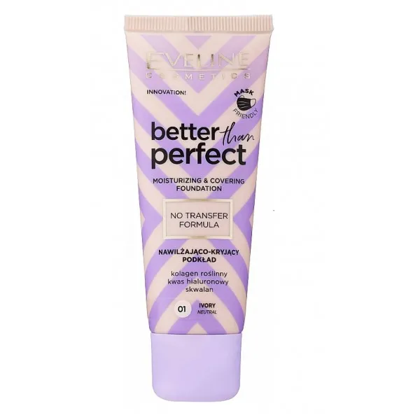 Eveline Better Than Perfect Увлажняющая И Покрывающая Основа 03 Светло-Бежевый 30 Мл - image 1