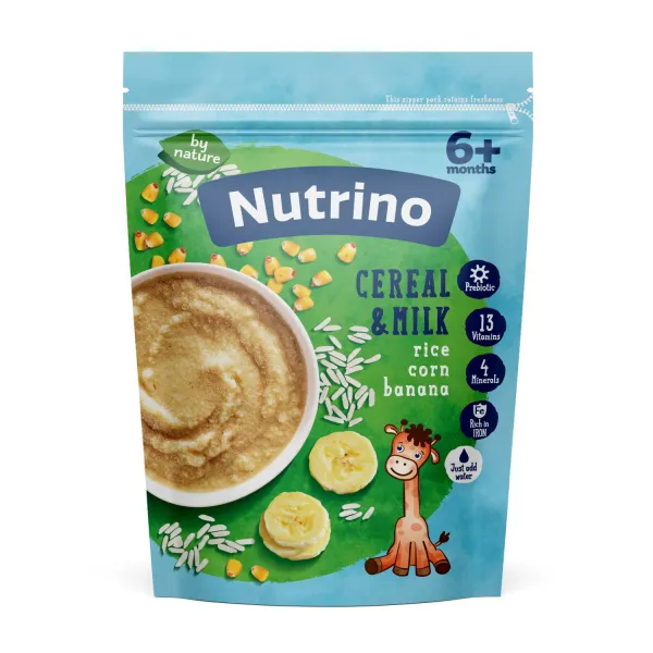 Nutrino Terci Orez, Porumb, Banana, Lapte (6 luni), 200g - image 1