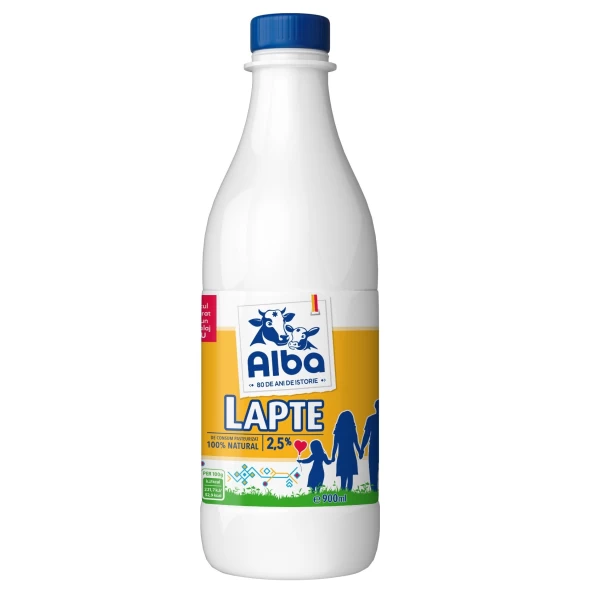 Alba Lapte pasteurizat 2,5% 900ml PET - image 1