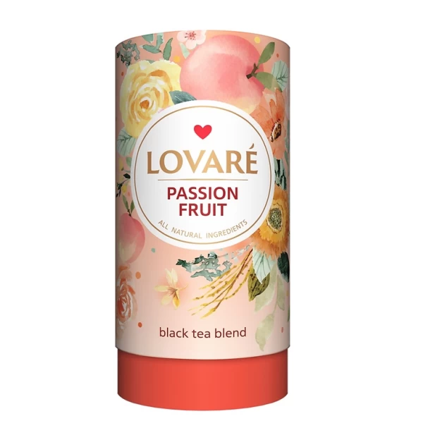 Lovare Ceai 80g verde chinezesc Passion Fruit, soursop (graviola) si petale de flori de galbenele - image 1