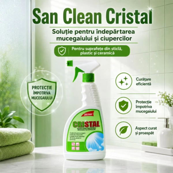 Cristal Solutie pentru curatarea geamurilor 500 ml Verde - image 2