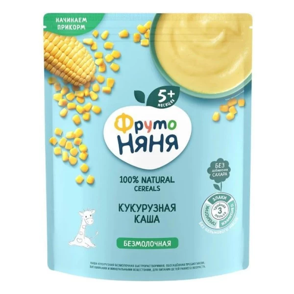 ФрутоНяня Каша кукурузная безмолочная (5+ мес.), 180 г - image 1