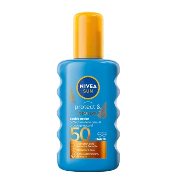 Nivea Sun Spray cu protectie solara si bronzare Protect & Bronze, SPF 50, 200 ml - image 1