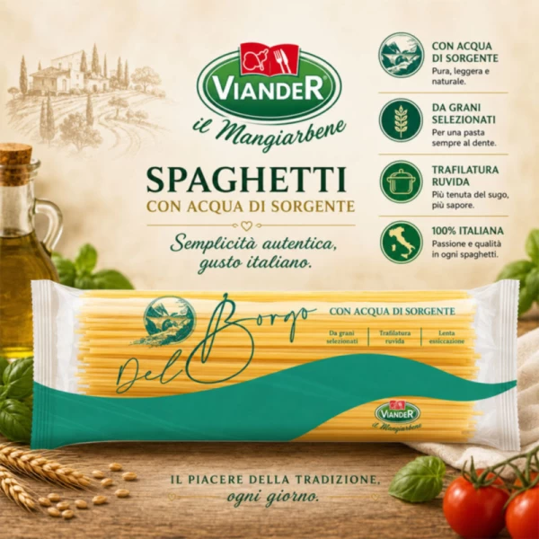Viander Paste spaghetti Nr52, 1 kg - image 3
