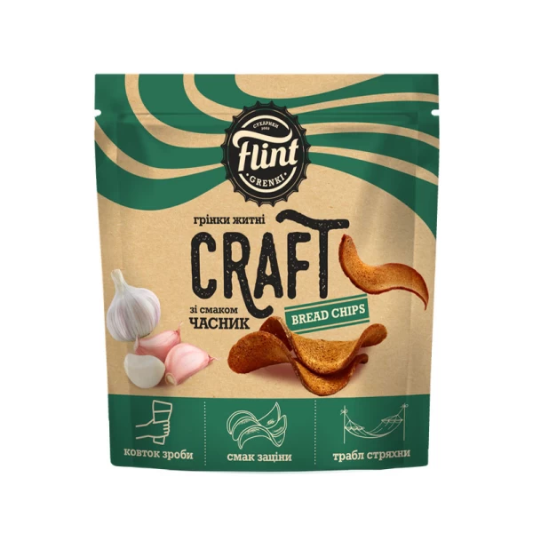 Flint Craft Toasturi 90g Usturoi/ondulate - image 1