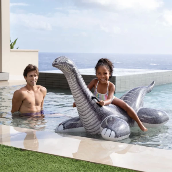 Pluta gonflabila Dinozaur Brontozaur cu manere, 178×94 cm, max. 40 kg, 3+ ani, Intex (57584) - image 2