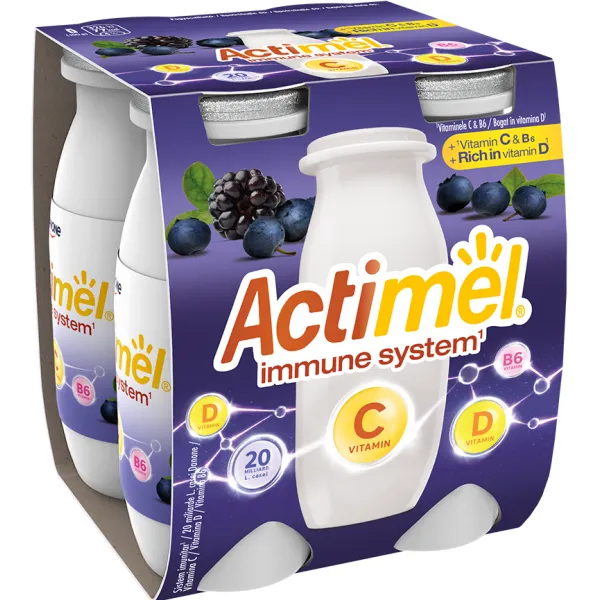 Actimel Iaurt de baut cu afine si mure, 4 x 100 g - image 2