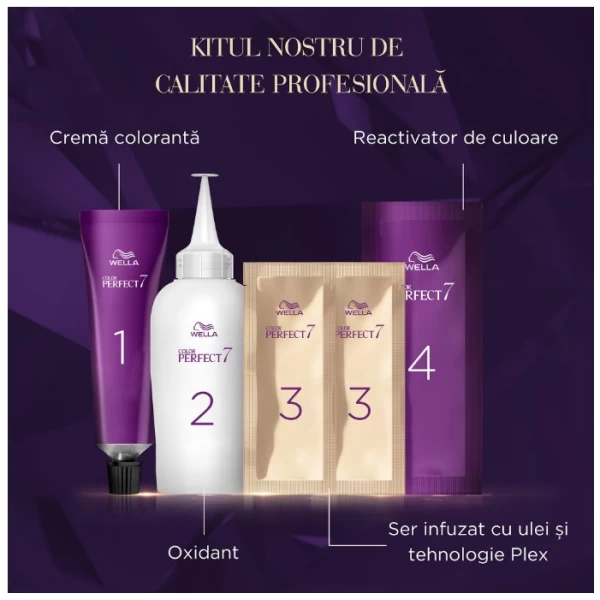 Wella Color Perfect Vopsea Saten Mediu 4/0 - image 4