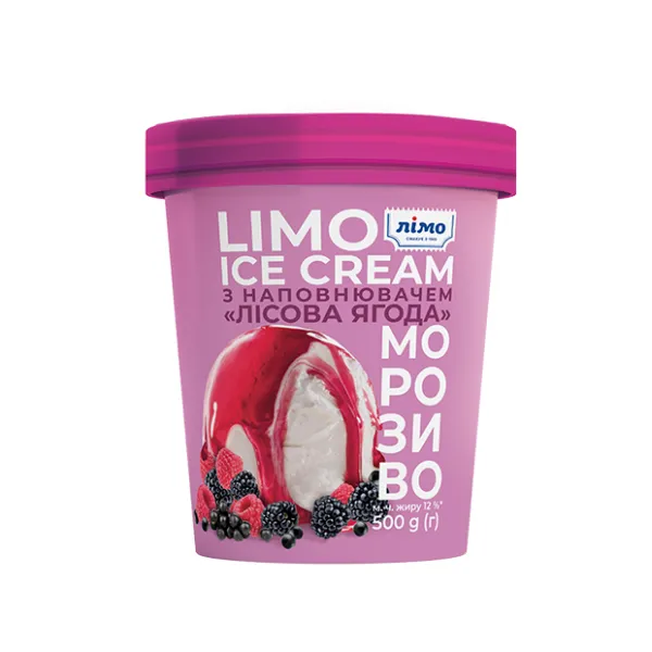 Limo Inghetata 500g cu topping fructe de padure in galeata - image 1