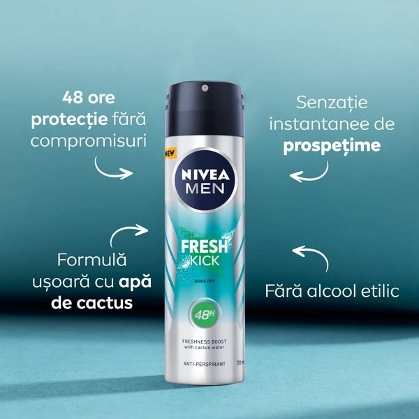 Nivea Дезодорант spray Men Cool Kick Fresh 150 мл - image 3