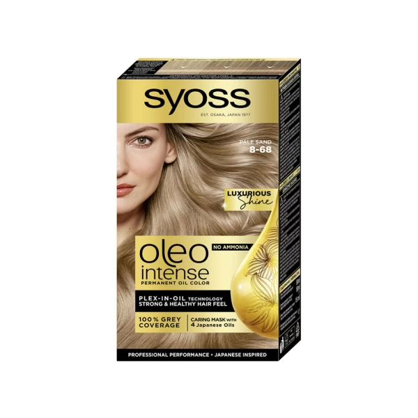 Syoss Oleo Vopsea de par Intense 8-68 Blond deschis nisipiu - image 1