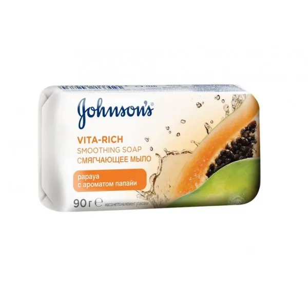 Мыло Johnson’s Vita Rich Смягчающее с экстрактом папайи 90 г - image 2