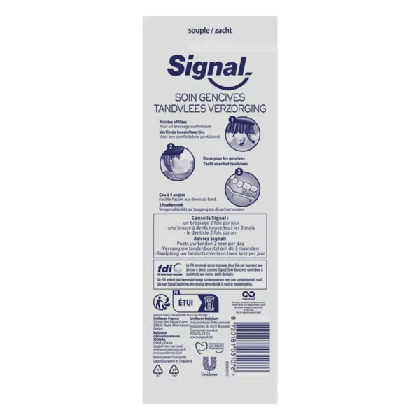Signal Set Perie de dinti 4 bucati tripla protectie moale - image 4