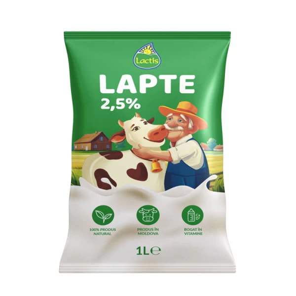 Lactis Lapte 2,5%, 1L (pungă) - image 1