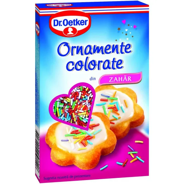 Dr. Oetker Ornamente Colorate din Zahar, 80g - image 1