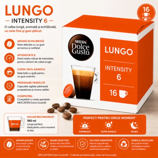 Nescafe Dolce Gusto Cafea capsule Lungo 16 capsule 89,6 g - image 2
