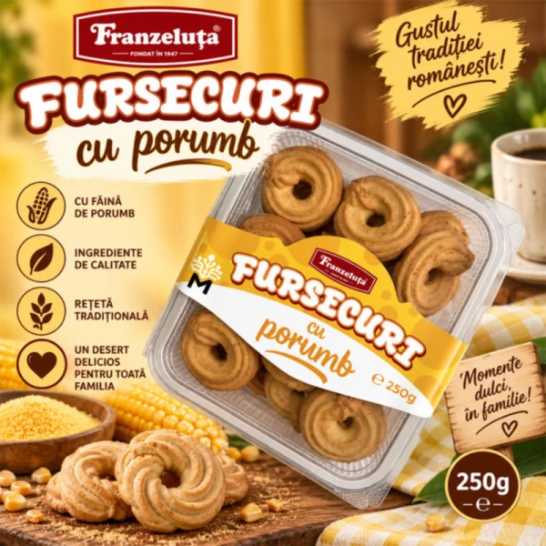 Franzeluta Fursecuri cu porumb 250 g - image 2