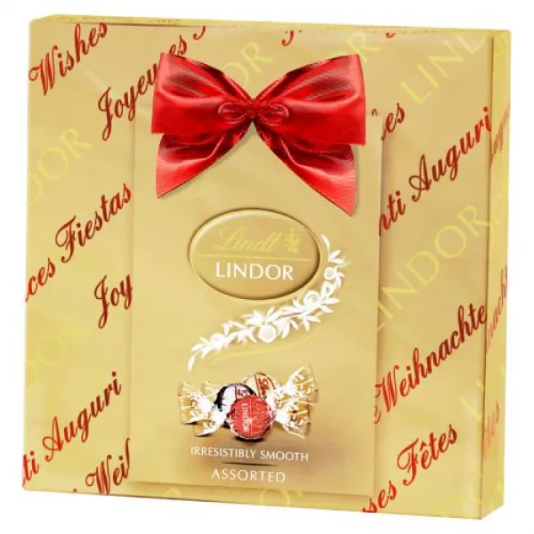 Lindt Lindor Bomboane ciocolata asortate 287g Xmas cutie - image 1