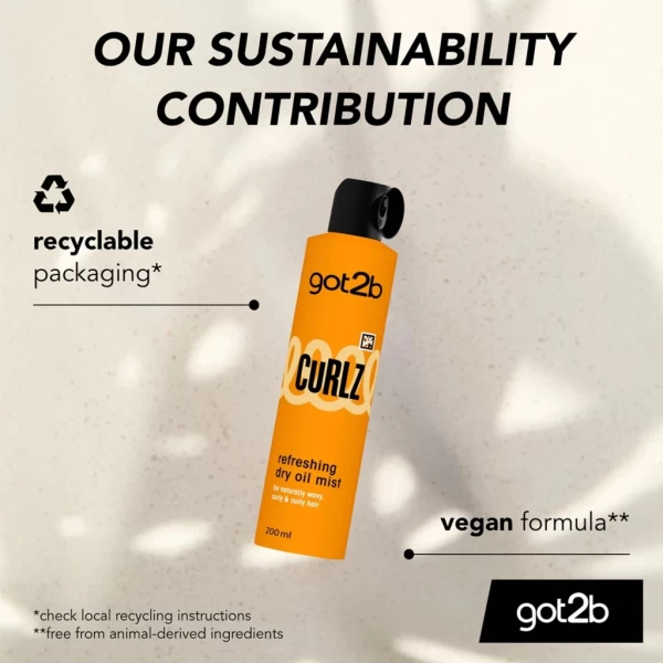 Got2b Освежающий сухой масляный спрей Curlz, 200 мл - image 4