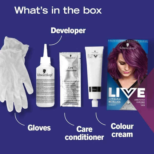 Live Color Vopsea de par Xxl Amethyst Chrome U69 - image 2