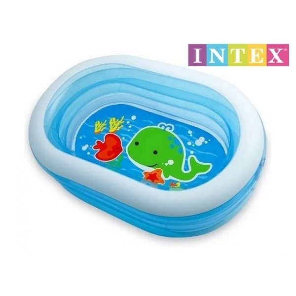Piscina gonflabila pentru copii Prietenii marii 163x107x46 cm, 238L - image 3