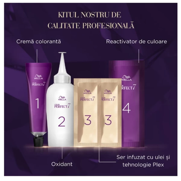 Wella Color Perfect Vopsea Rosu Vulcanic 77/44 - image 5