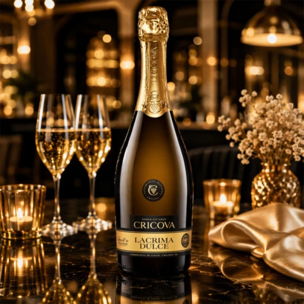 Cricova Lacrima Dulce Вино игристое белое demisec 0,75 л - image 2