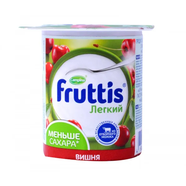Iaurt Fruttis 0.1% Piersici-Maracuja si Cireșe 110 g - image 1
