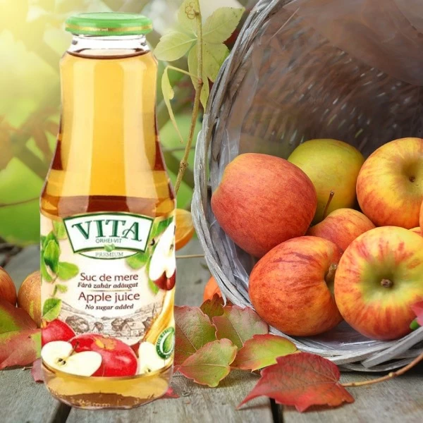 Vita Premium Сок Яблоки 1л (Бутылка) - image 2