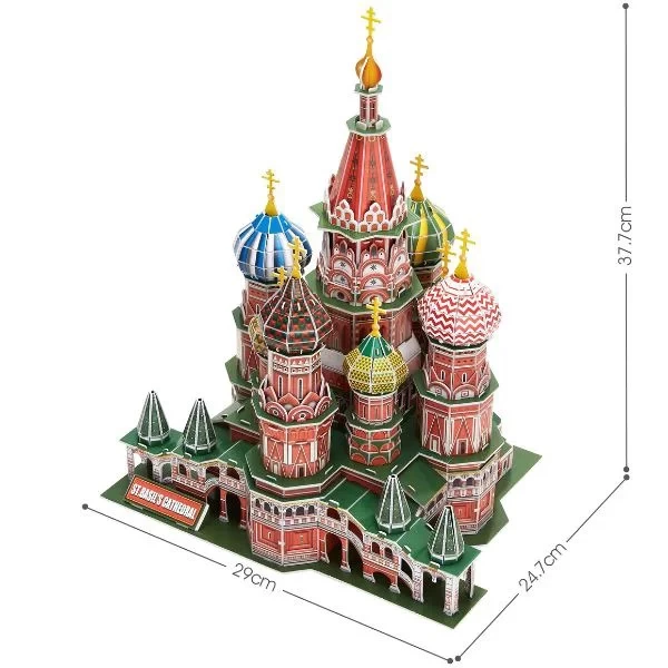 Пазл 3D CubicFun Собор Василия Блаженного, 224 эл. - image 3