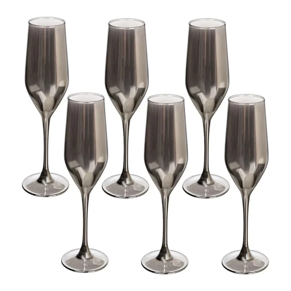 Набор бокалов для шампанского SHINY GRAPHIT 160 мл 6 штук - image 2