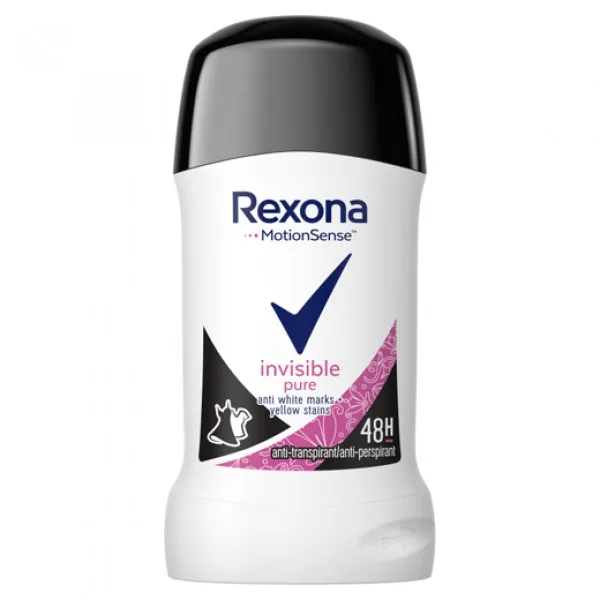 Rexona антиперспирант стик 40мл Invisible Pure - image 1