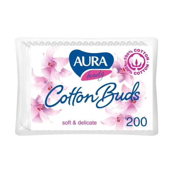 Aura Betisoare de vata 200buc eco - image 1