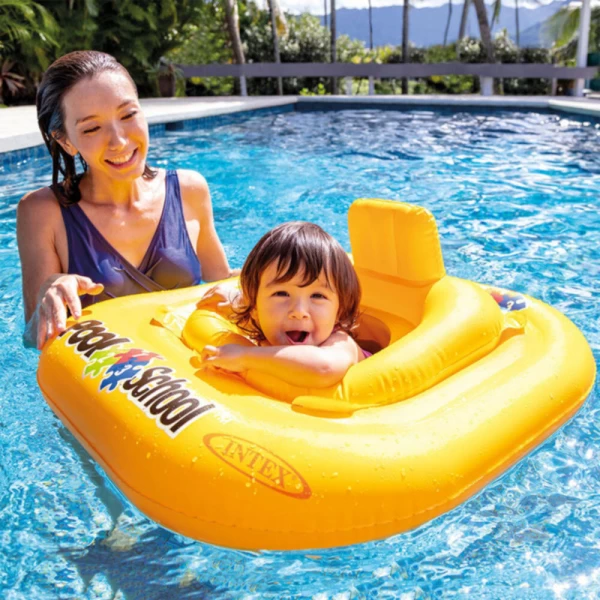 Colac gonflabil cu scaun si spatar Pool School, 79×79 cm, max. 15 kg, 1–2 ani, Intex (56587) - image 2