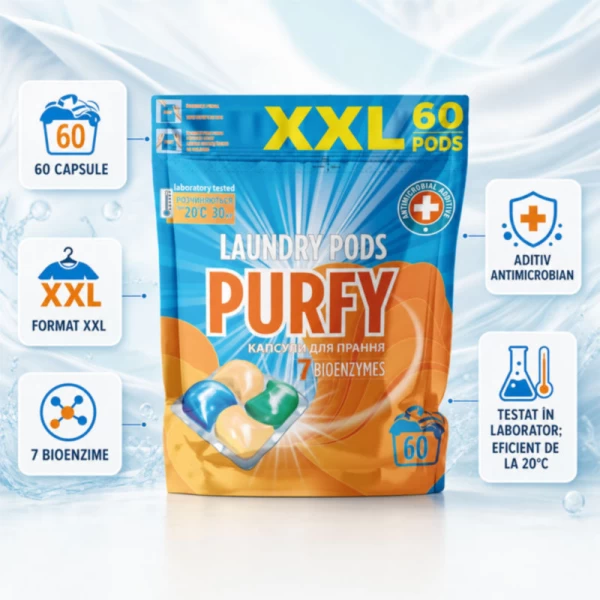 Purfy detergent capsule 60 buc - image 2